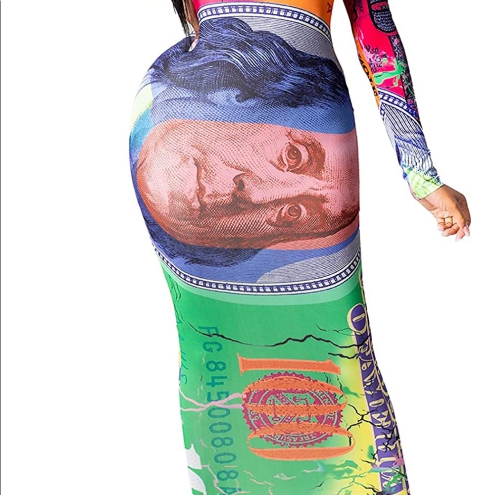 ON SALE ! Multicolor money dress